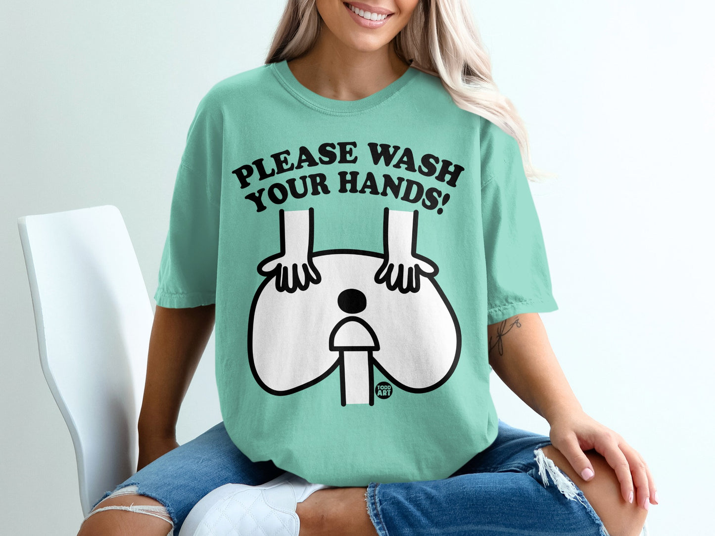 Todd Art Please Wash Your Hands Humorous product type