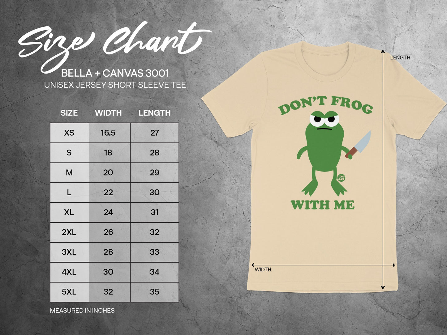 Don't Frog With Me Graphic Tee Shirt product type