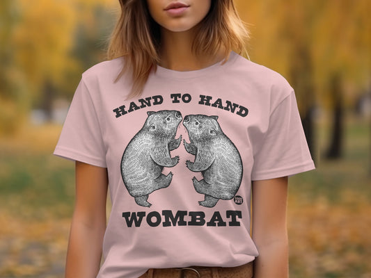 Adorable Wombat Hand to Hand Graphic T-Shirt