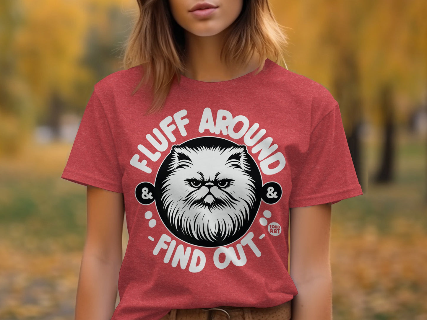 Fluff Around and Find Out Funny Cat Graphic T-shirt