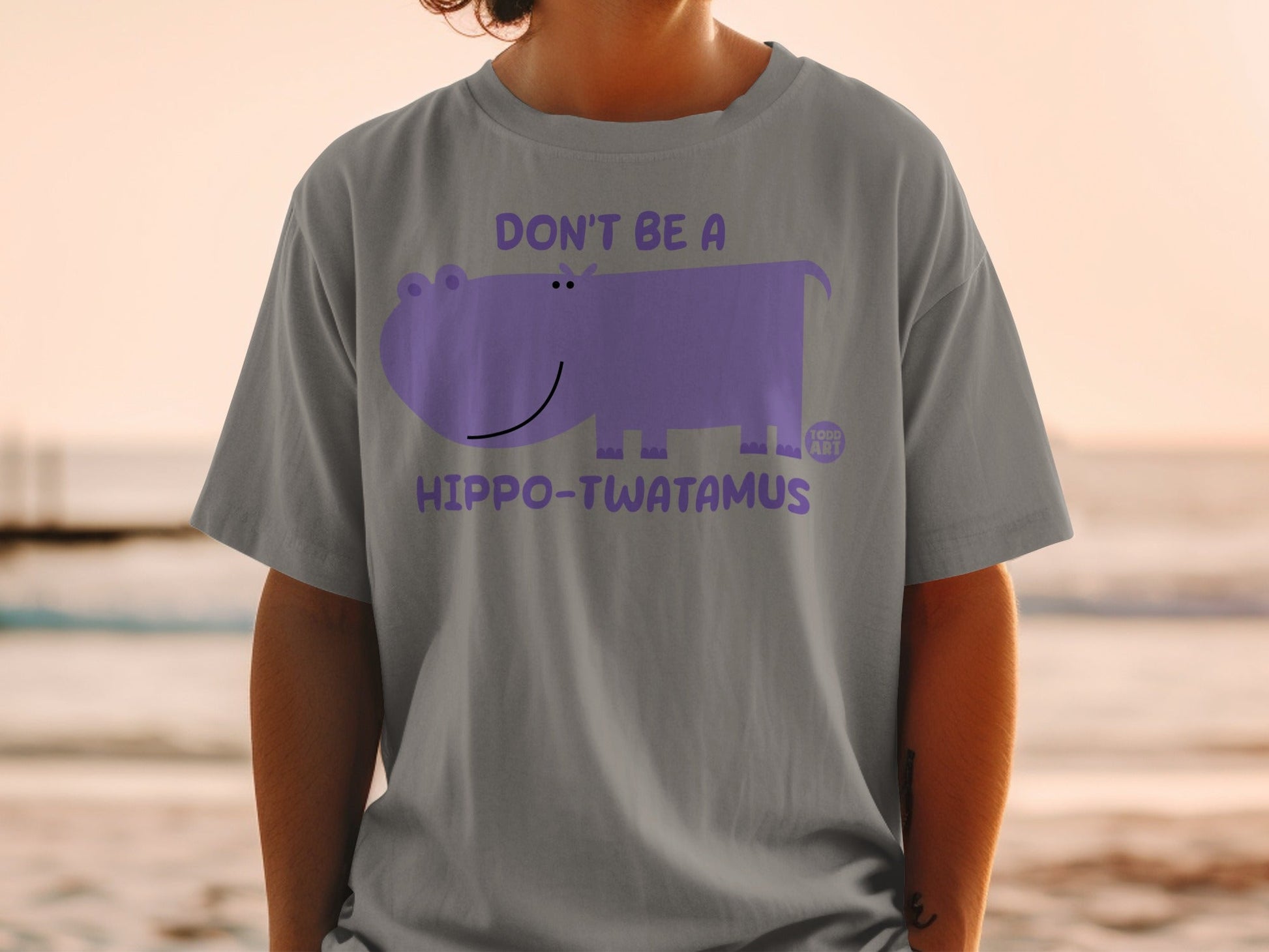 Don't Be a Hippo-Twatamus Graphic Tee Shirt Product
