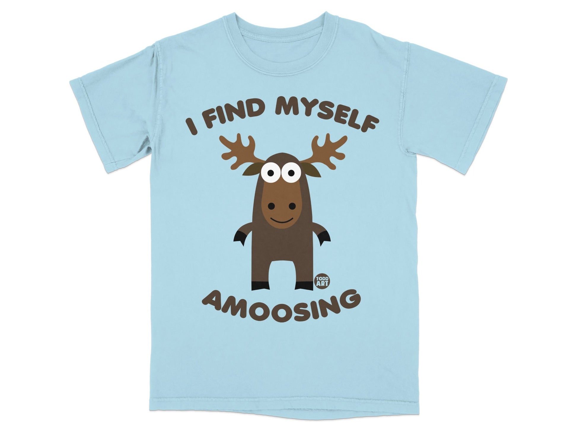 I Find Myself Amoosing Funny Moose Graphic T-Shirt