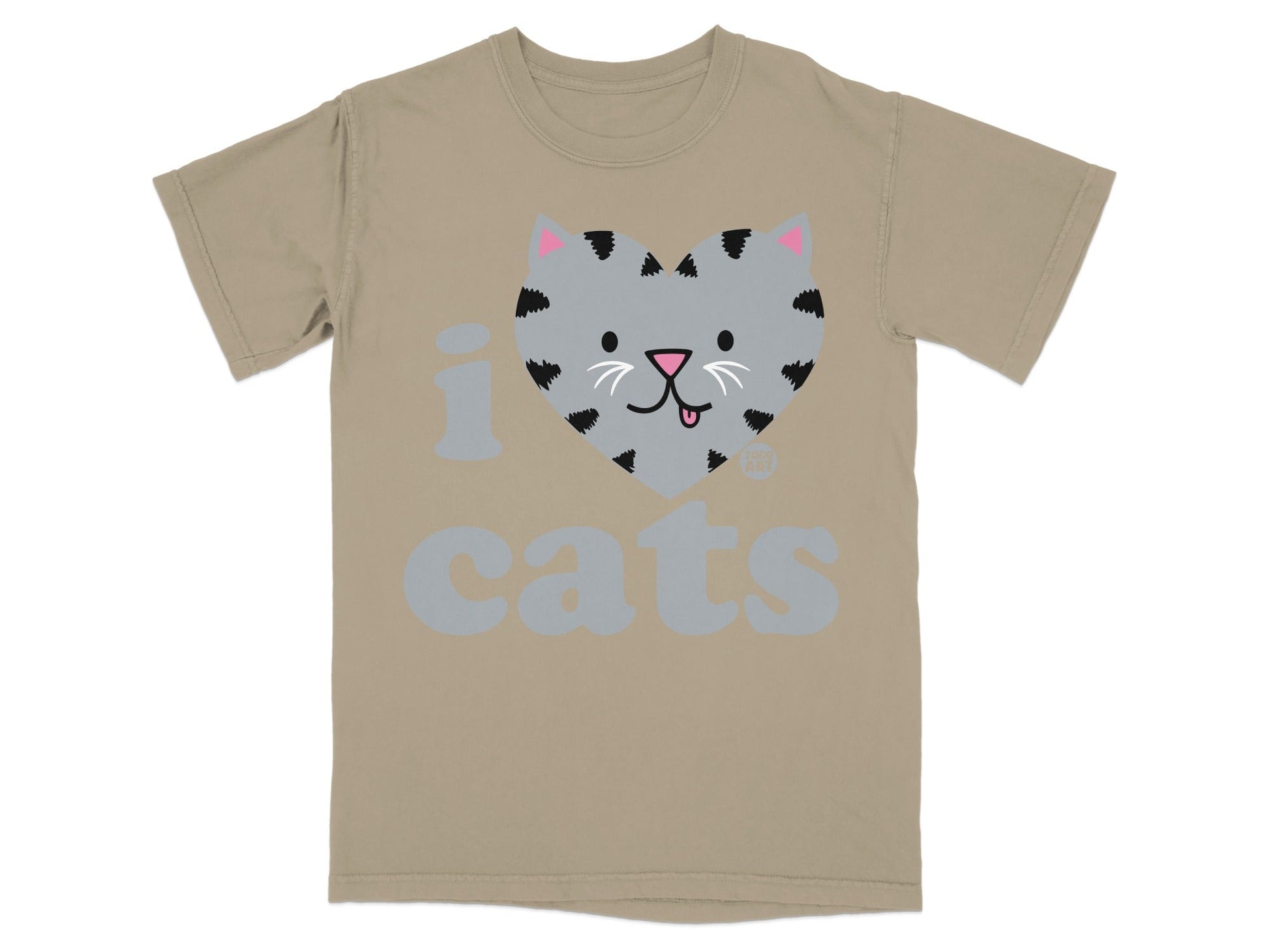 I Heart Cats Cute and Fun Graphic T-Shirt Design