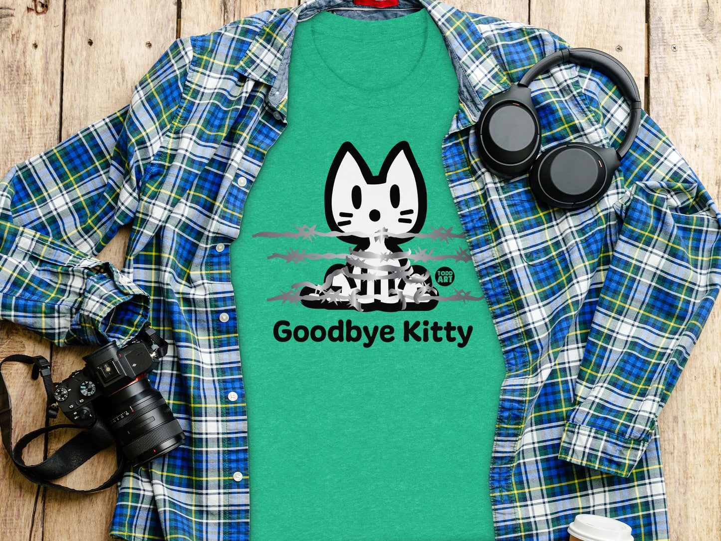 Goodbye Kitty Graphic Tees for Casual Style