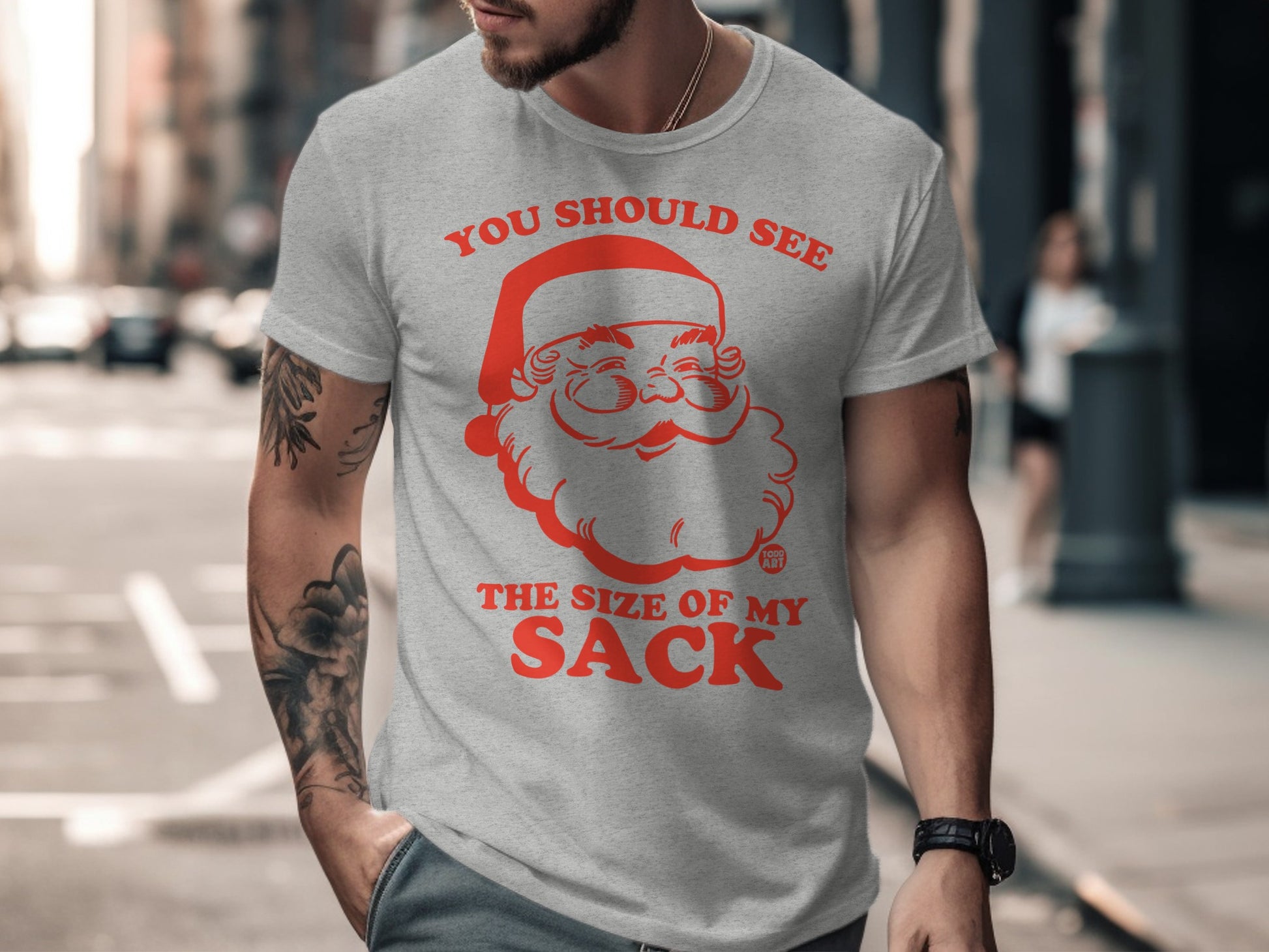You Should See the Size of My Sack Funny T-shirt