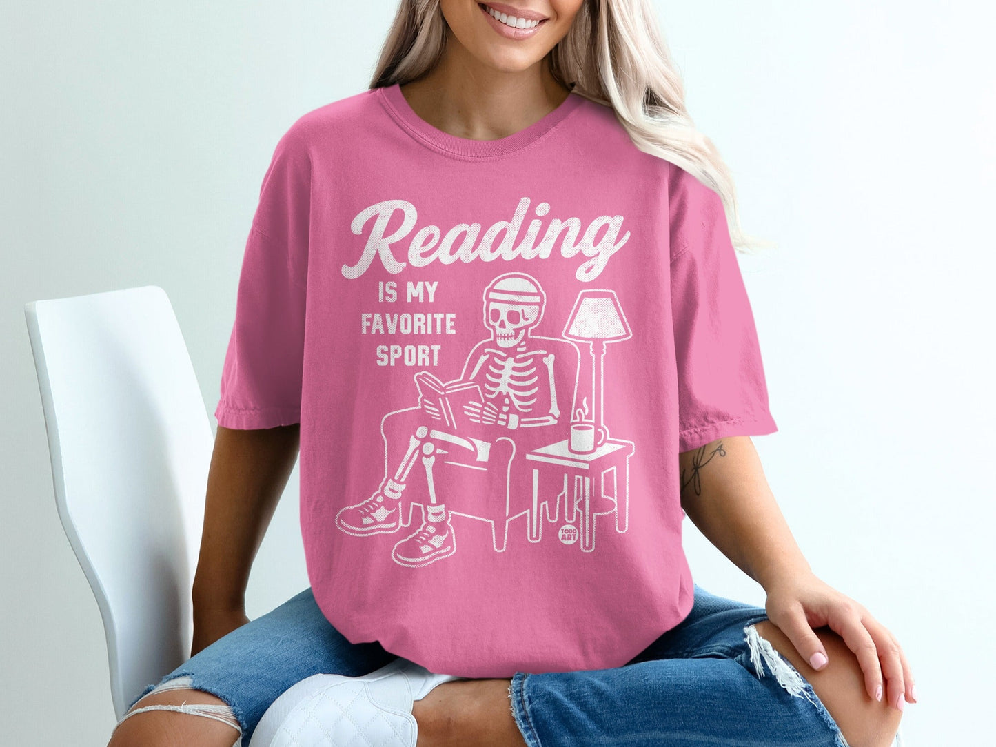 Reading Is My Favorite Sport Graphic T-Shirt