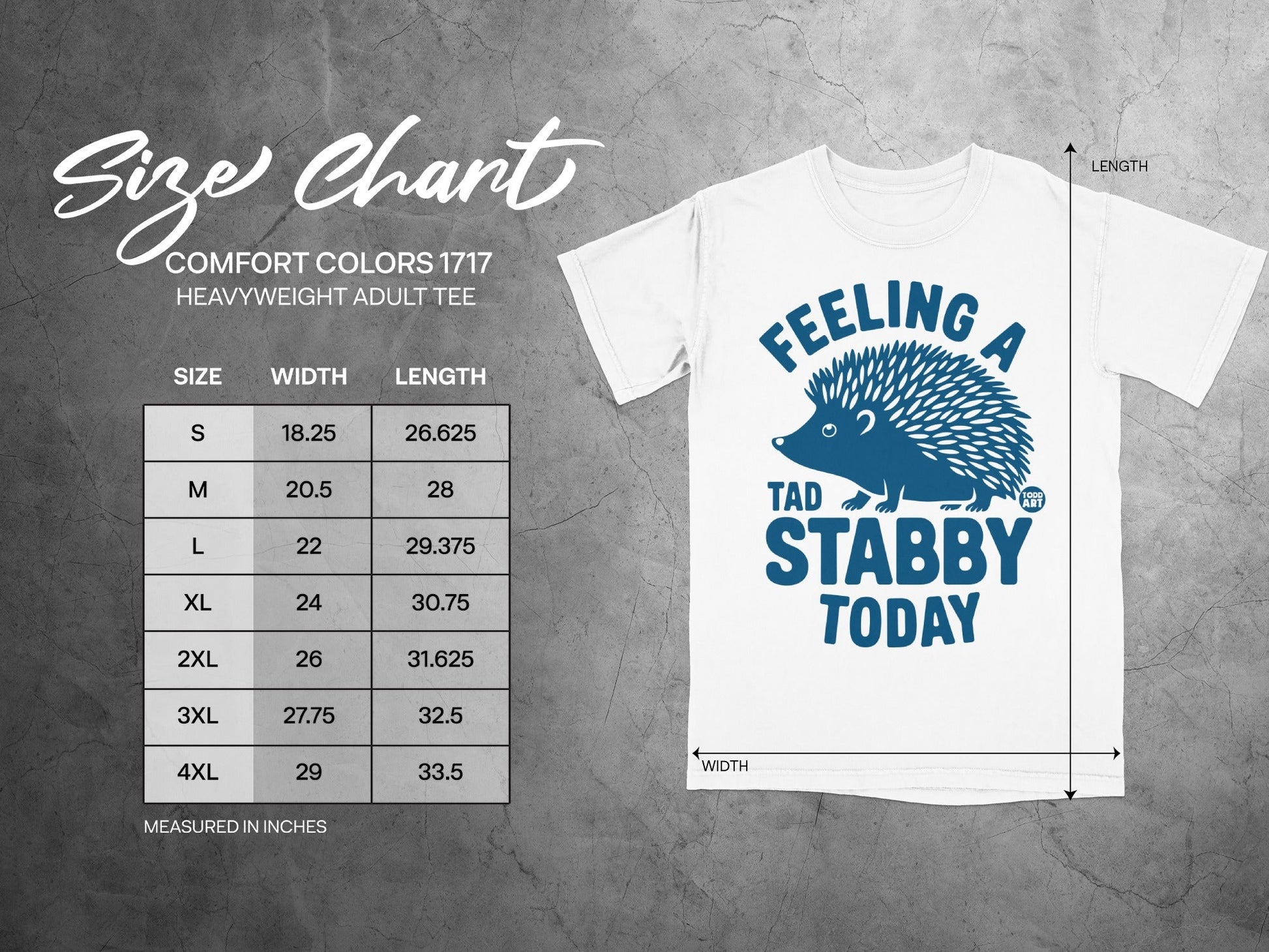Feeling A Tad Stabby Today Comfort Colors 1717 Tee Product