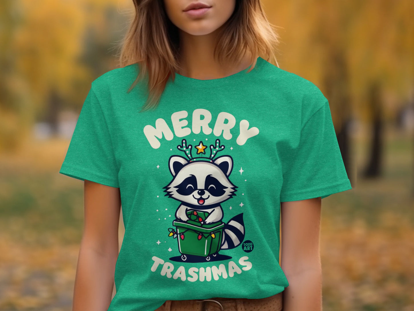 Merry Trashmas Raccoon Holiday Tee Shirt
