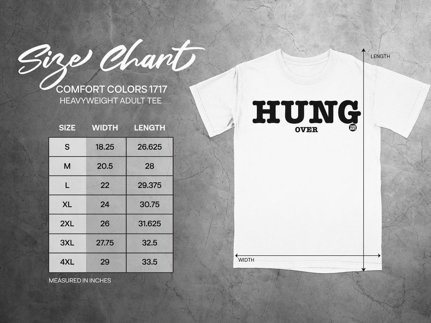 Hung Over Graphic Print Heavyweight Adult Tee
