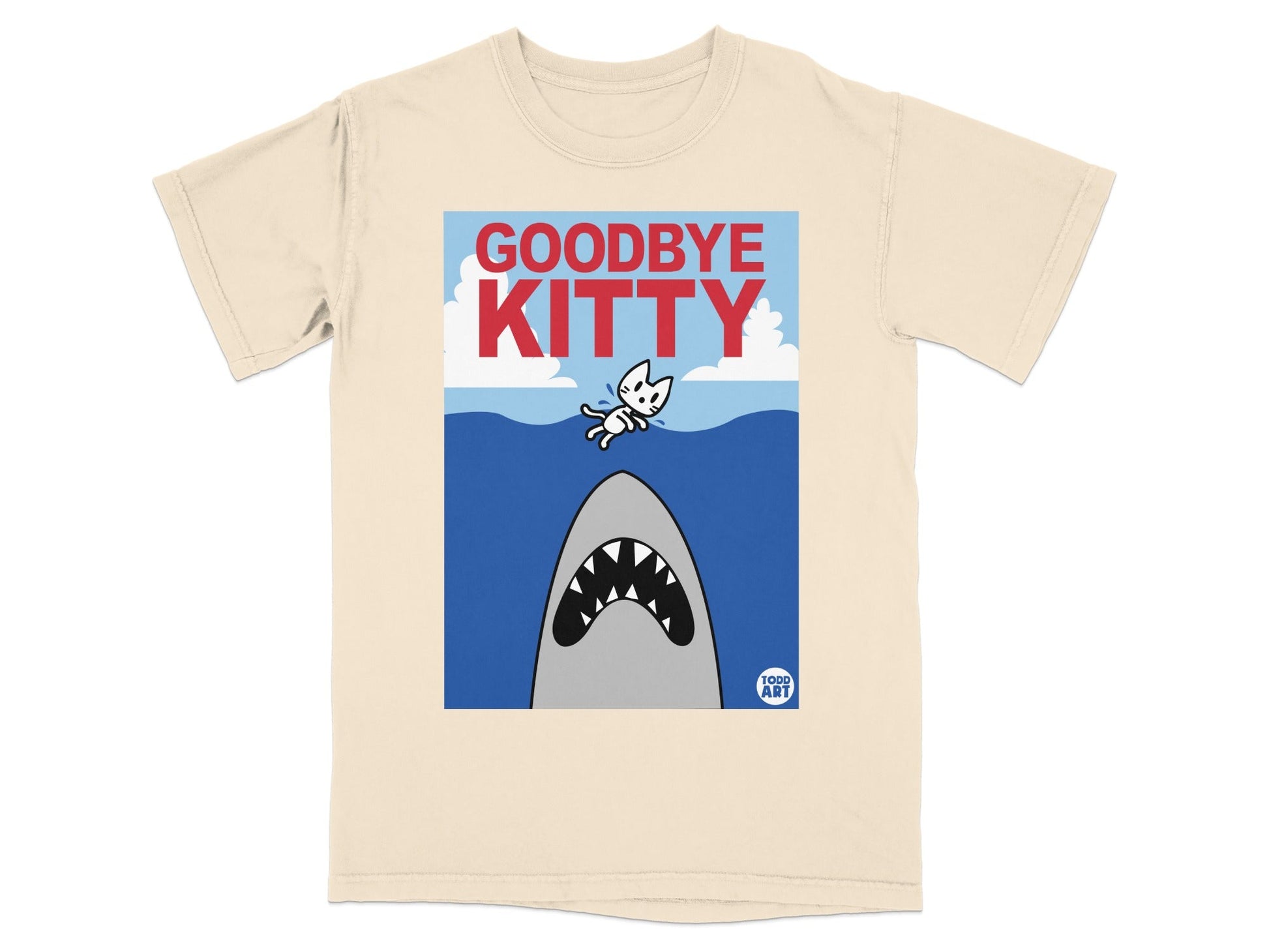Goodbye Kitty Shark Graphic T-Shirt