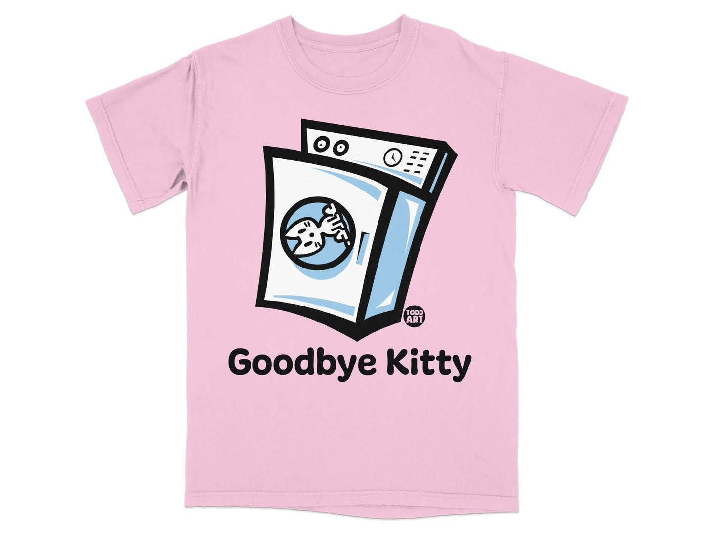 Funny Goodbye Kitty Graphic Tee Shirt Todd Art Design