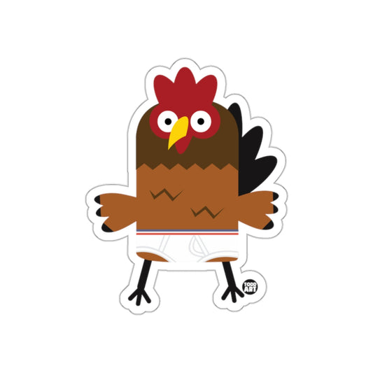 Cute Cartoon Chicken Character Sticker for Decor