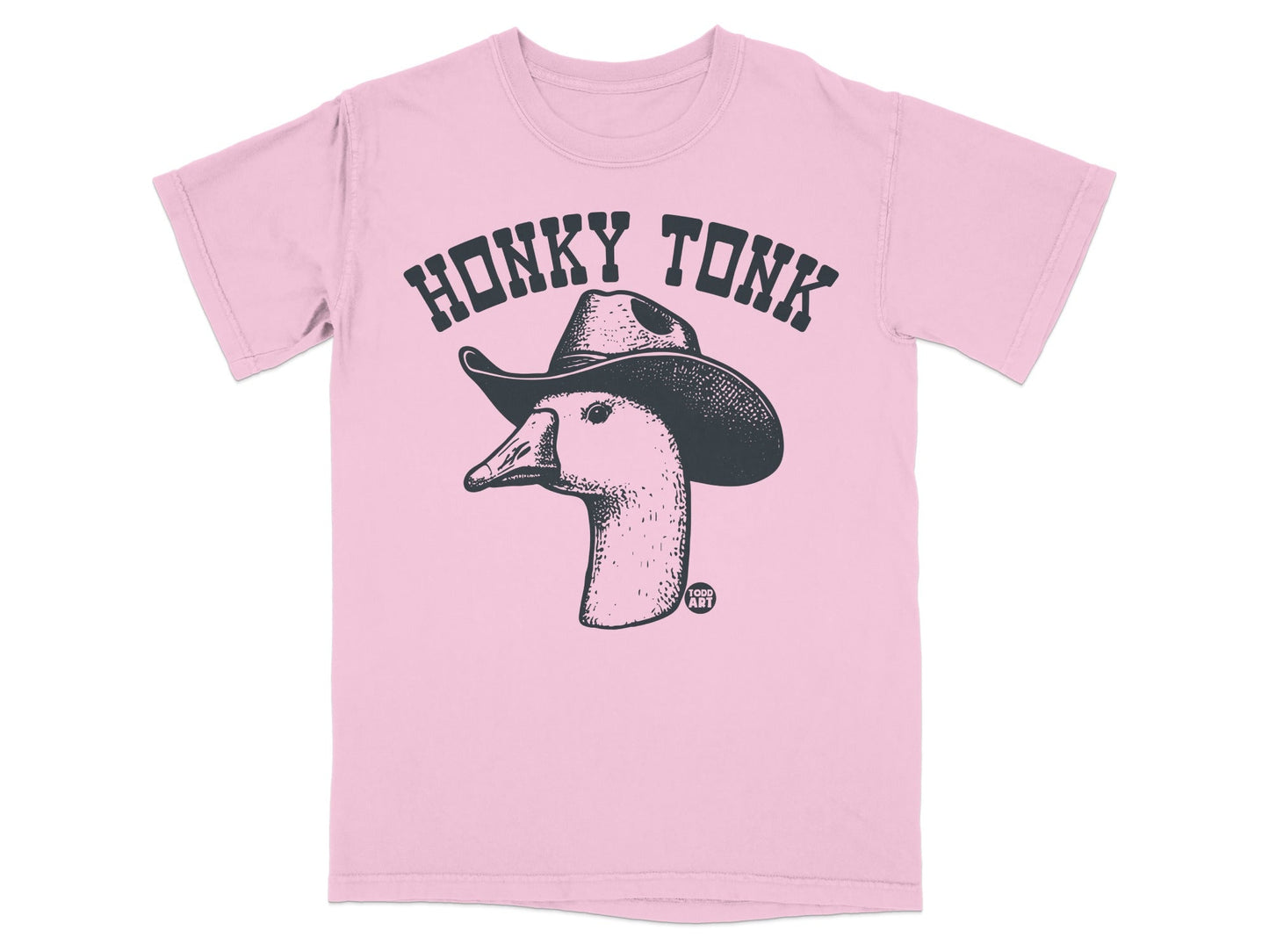 Honky Tonk Duck with Cowboy Hat Graphic T-shirt