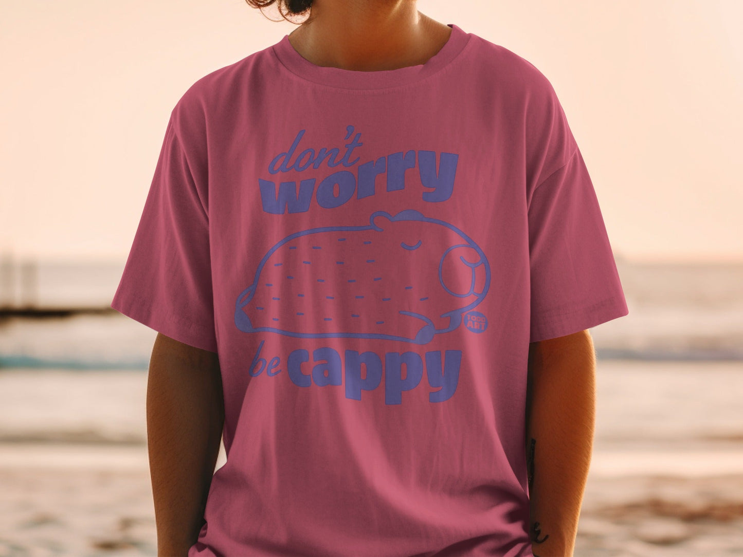 Don't Worry Be Cappy Graphic Shirt for Casual Wear