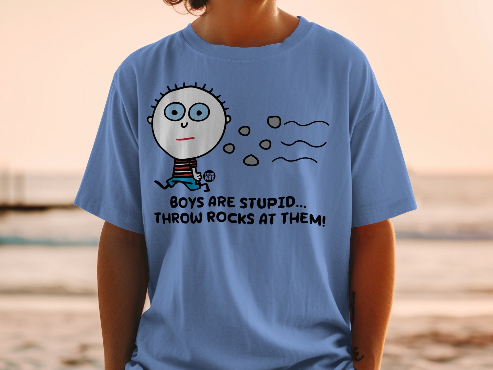 Boys Are Stupid Throw Rocks At Them T-shirt