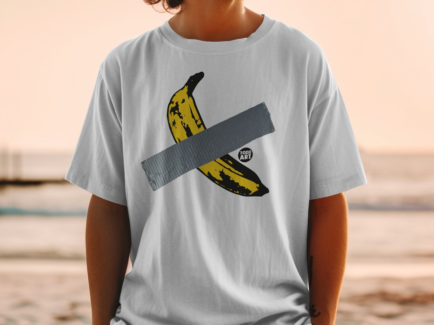 Banana Duct Tape Todd Art Graphic T-shirt product type