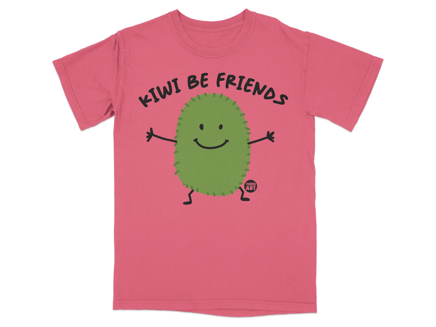 KIWI BE FRIENDS Happy Green Fruit Pink shirt product type