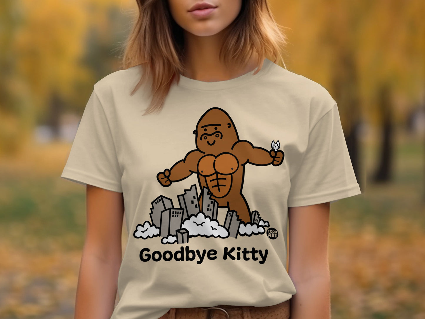Goodbye Kitty Graphic T-Shirt Shirt
