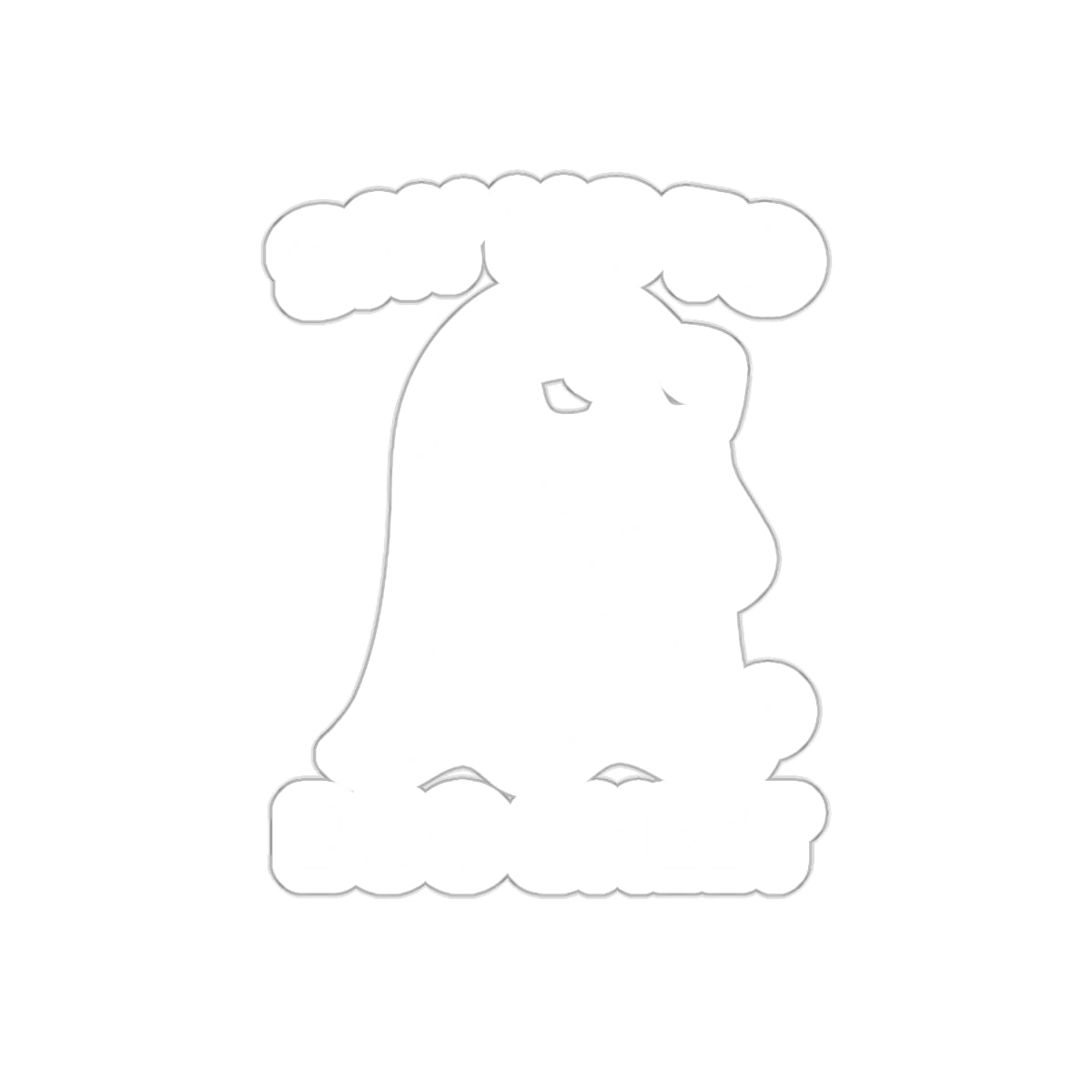 Funny Boo Sheet Halloween Ghost Design Sticker