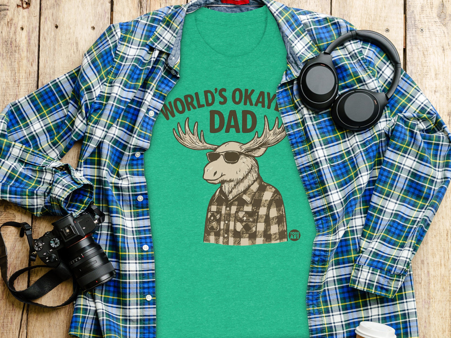 World's Okay Dad Moose Shirt Father's Day Gift