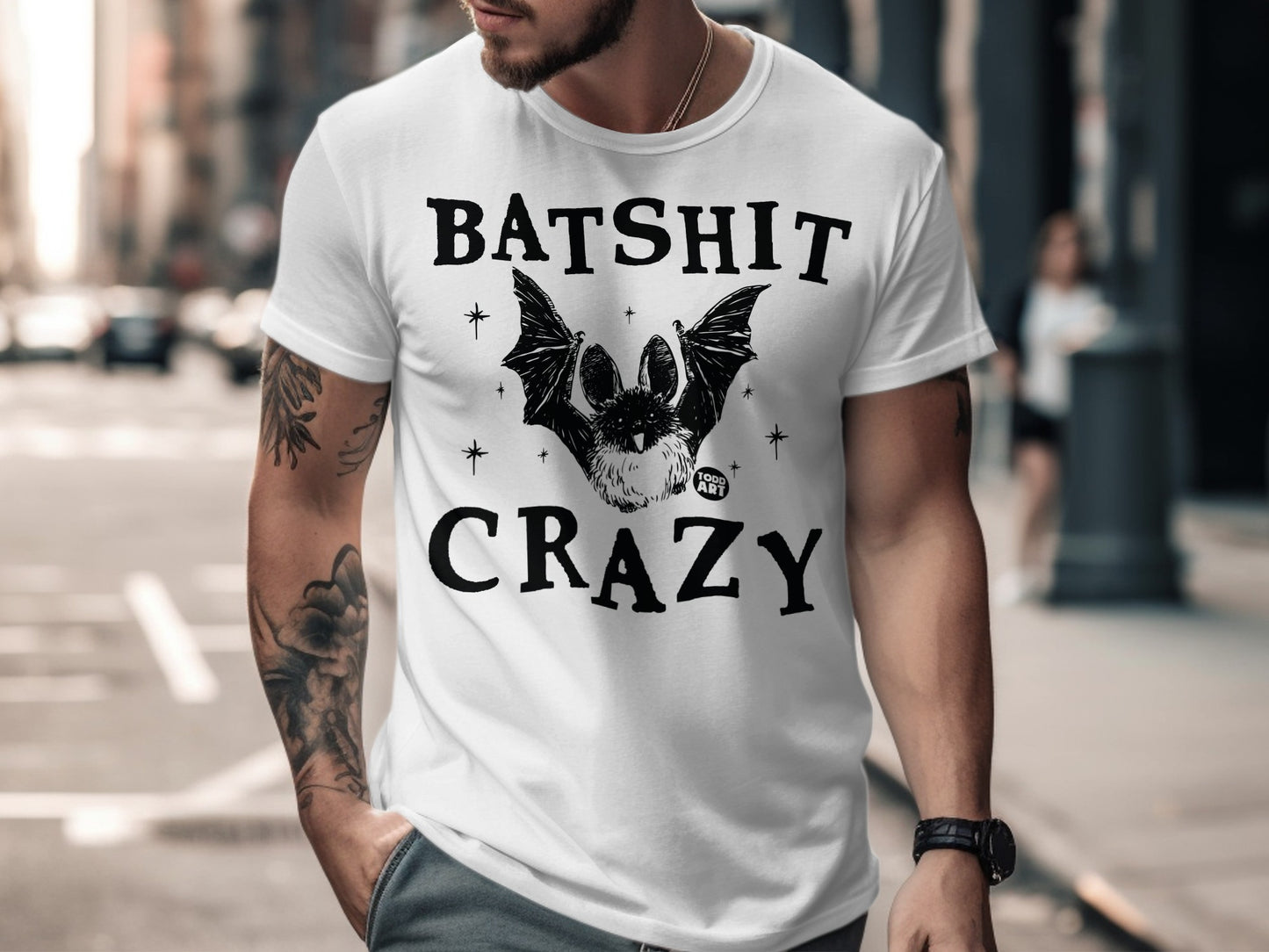Batshit Crazy Graphic Print T-Shirt Product