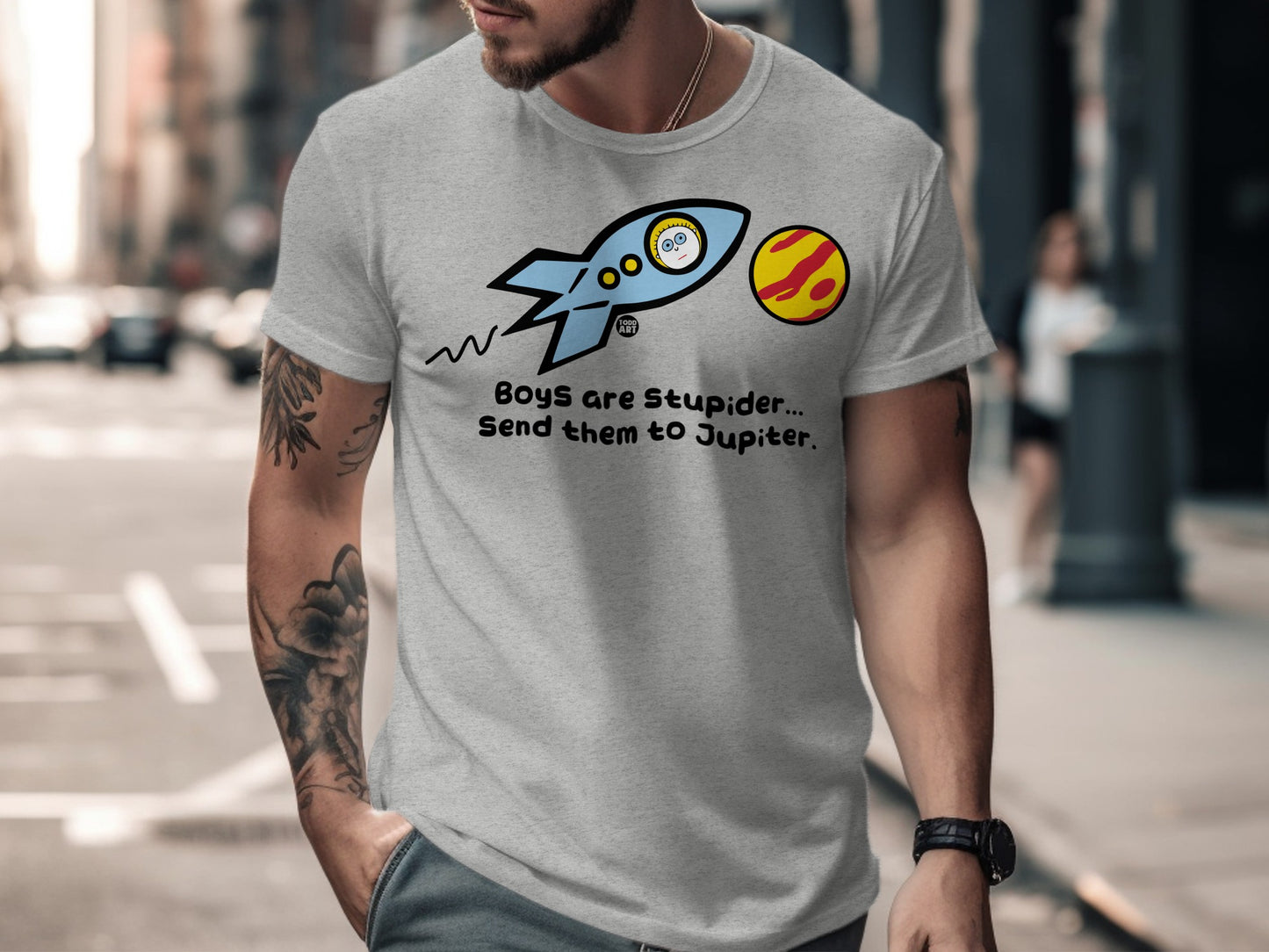 Funny Boys Are Stupid Send Them to Jupiter T-Shirt
