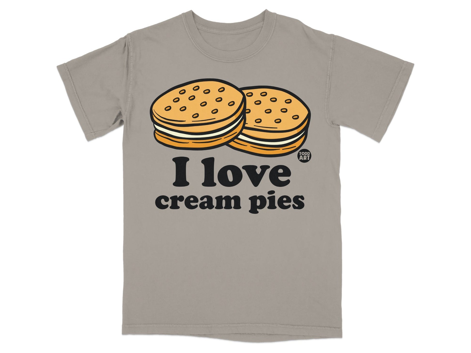I Love Cream Pies Graphic Tee Shirt Funny T-Shirt