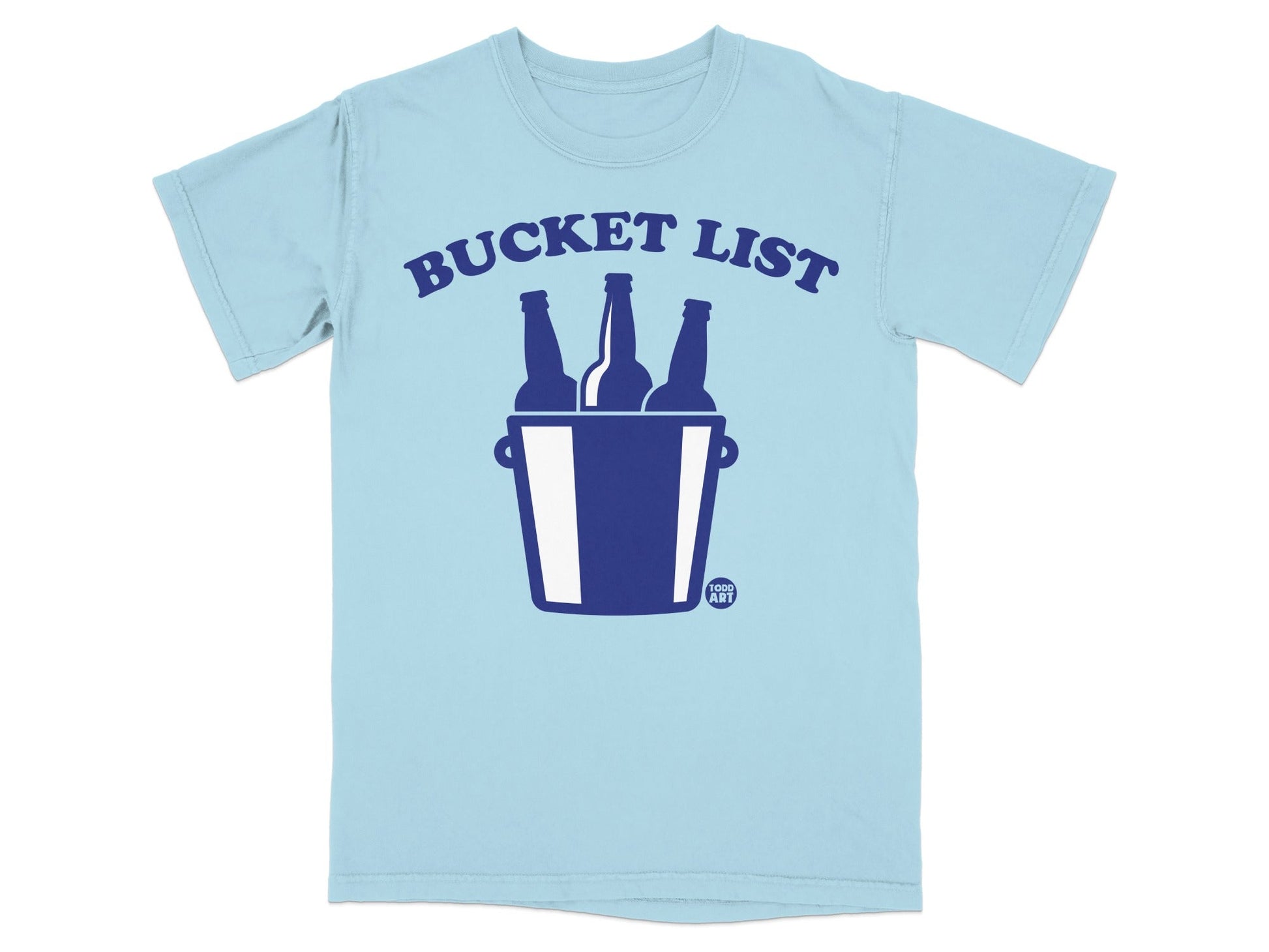 Bucket List Graphic T-Shirt with Bottle Design