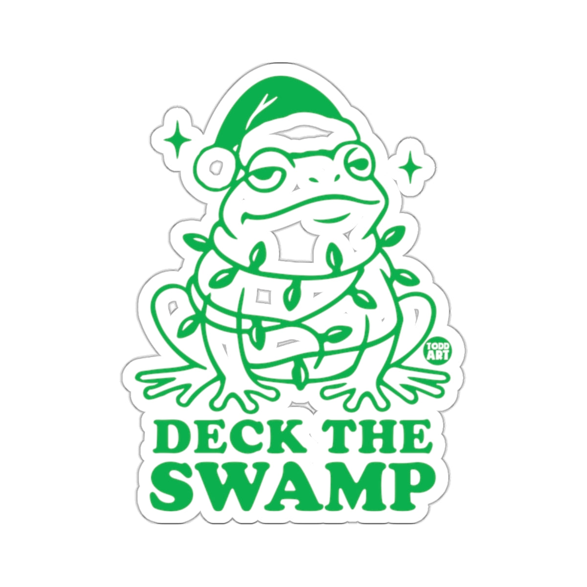 Holiday Frog Deck The Swamp Festive Illuminated 