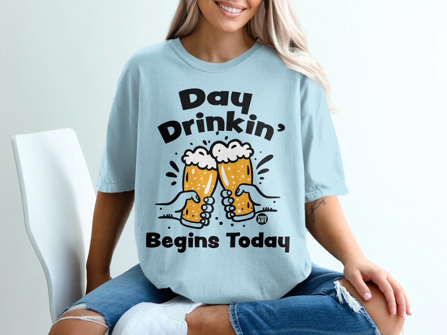 Day Drinkin' Begins Today Graphic Shirt