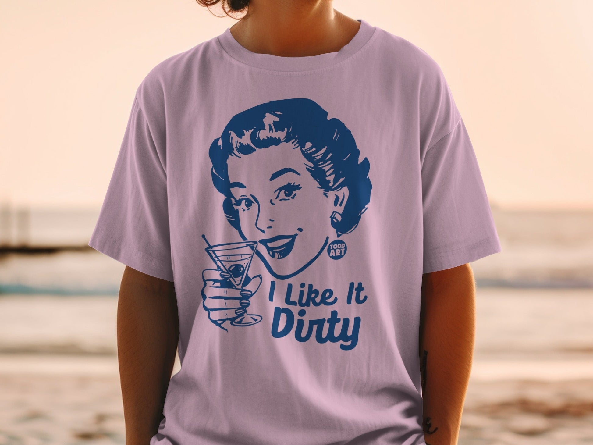 I Like It Dirty Retro Graphic Tee Shirt Product