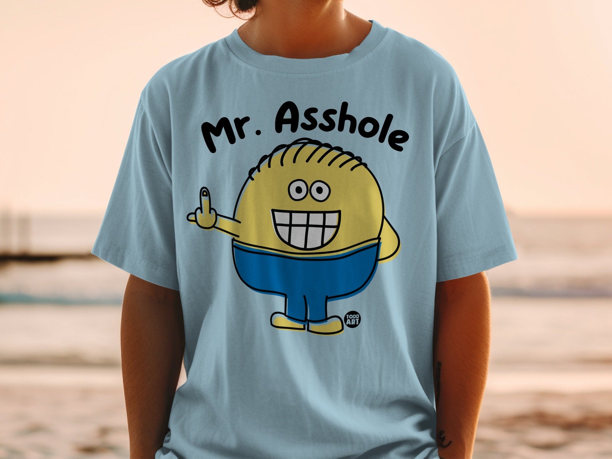 Mr. Asshole Cartoon Character Tee Shirt