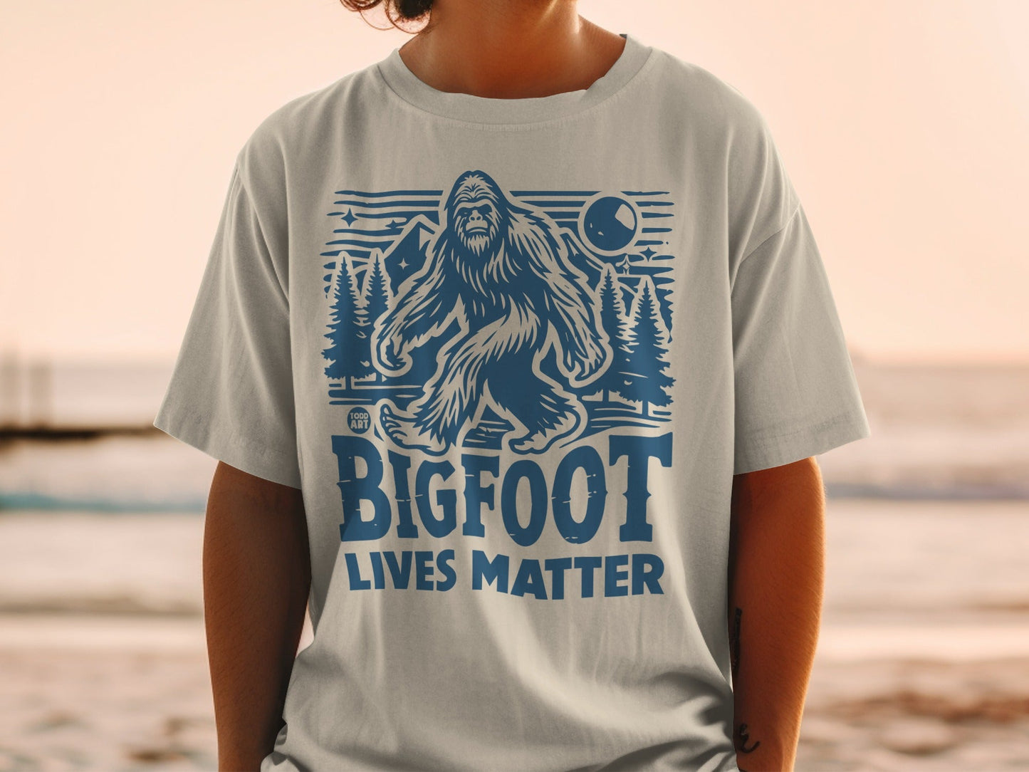 Bigfoot Lives Matter Graphic T-Shirt Iconic Design