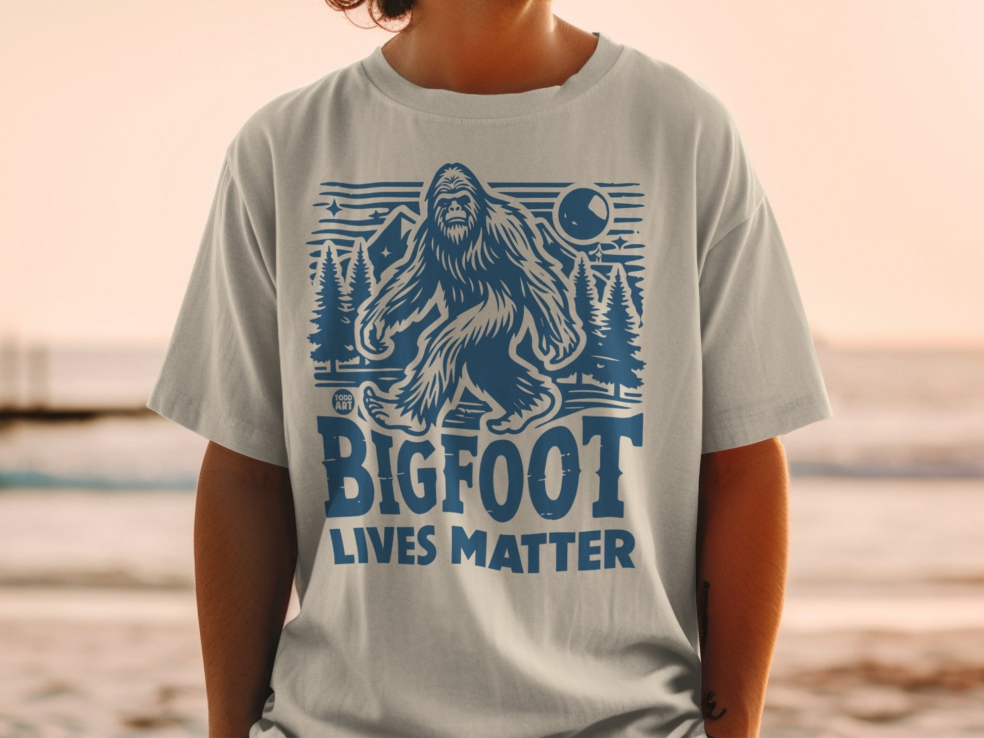Bigfoot Lives Matter Graphic T-Shirt Iconic Design