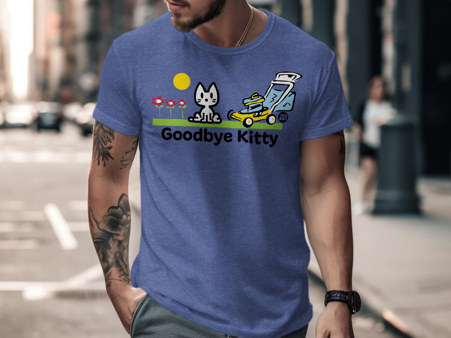 Goodbye Kitty Graphic T-shirt for Casual Wear