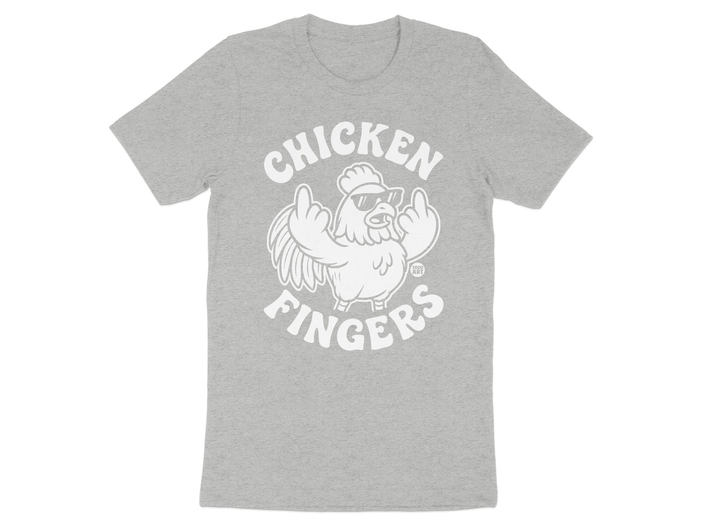 Chicken Fingers Graphic T-Shirt for Fun Casual Style