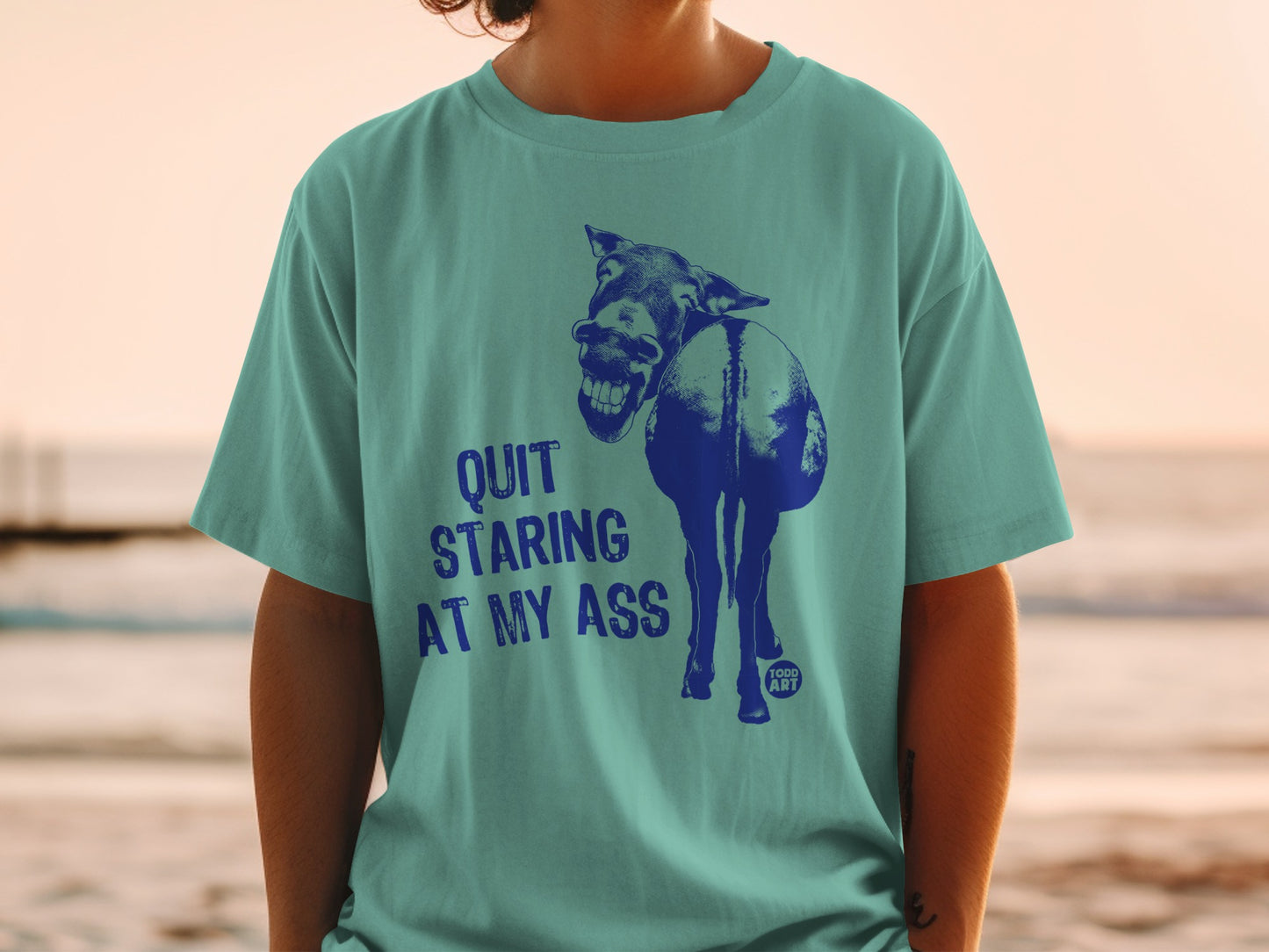 Quit Staring At My Ass Funny Graphic Tee Product