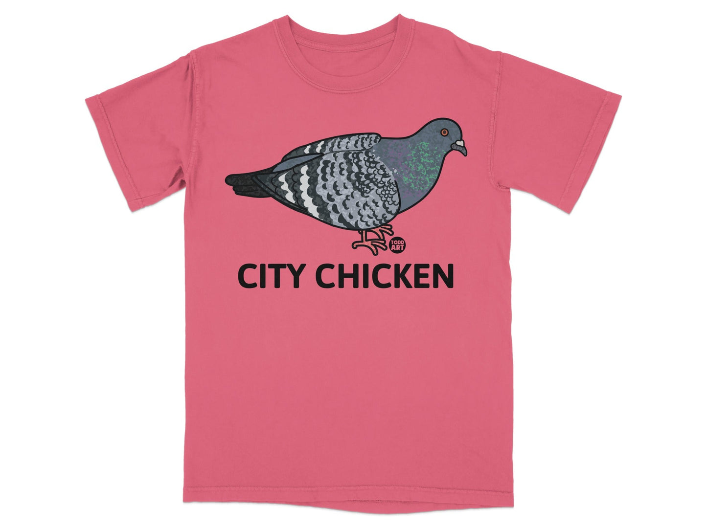 City Chicken Pigeon Graphic Tee Shirt Product