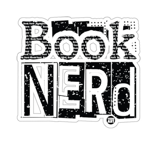 Book Nerd Grunge Style Black White Text product