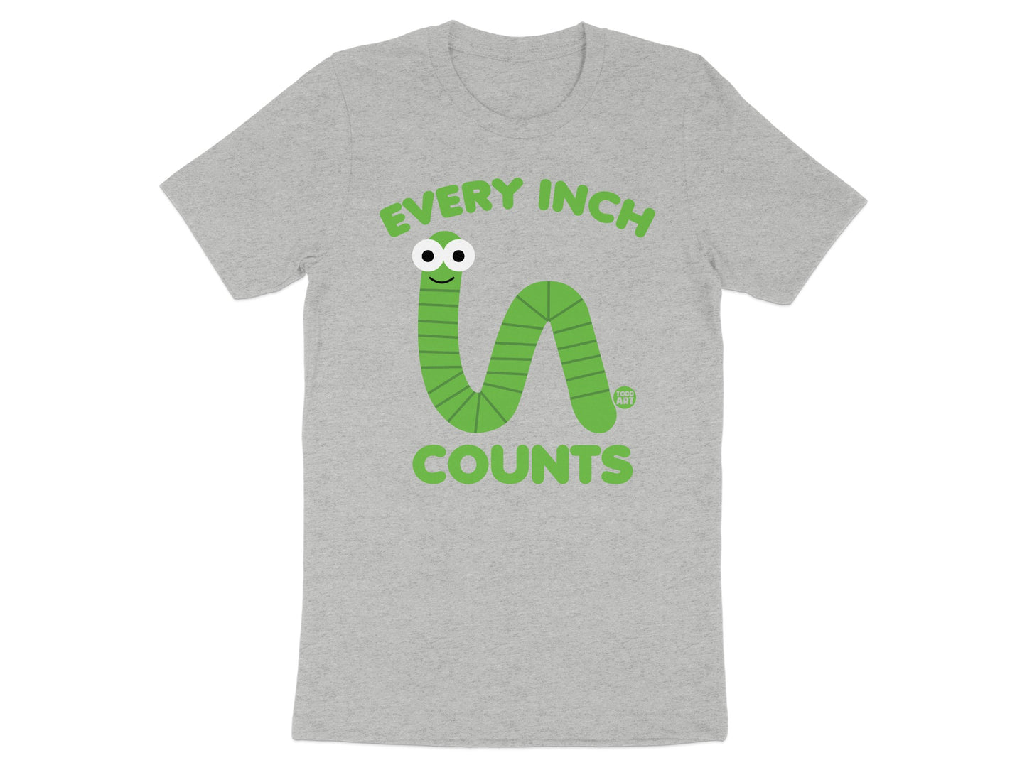 Every Inch Counts Cute Worm Graphic Tee