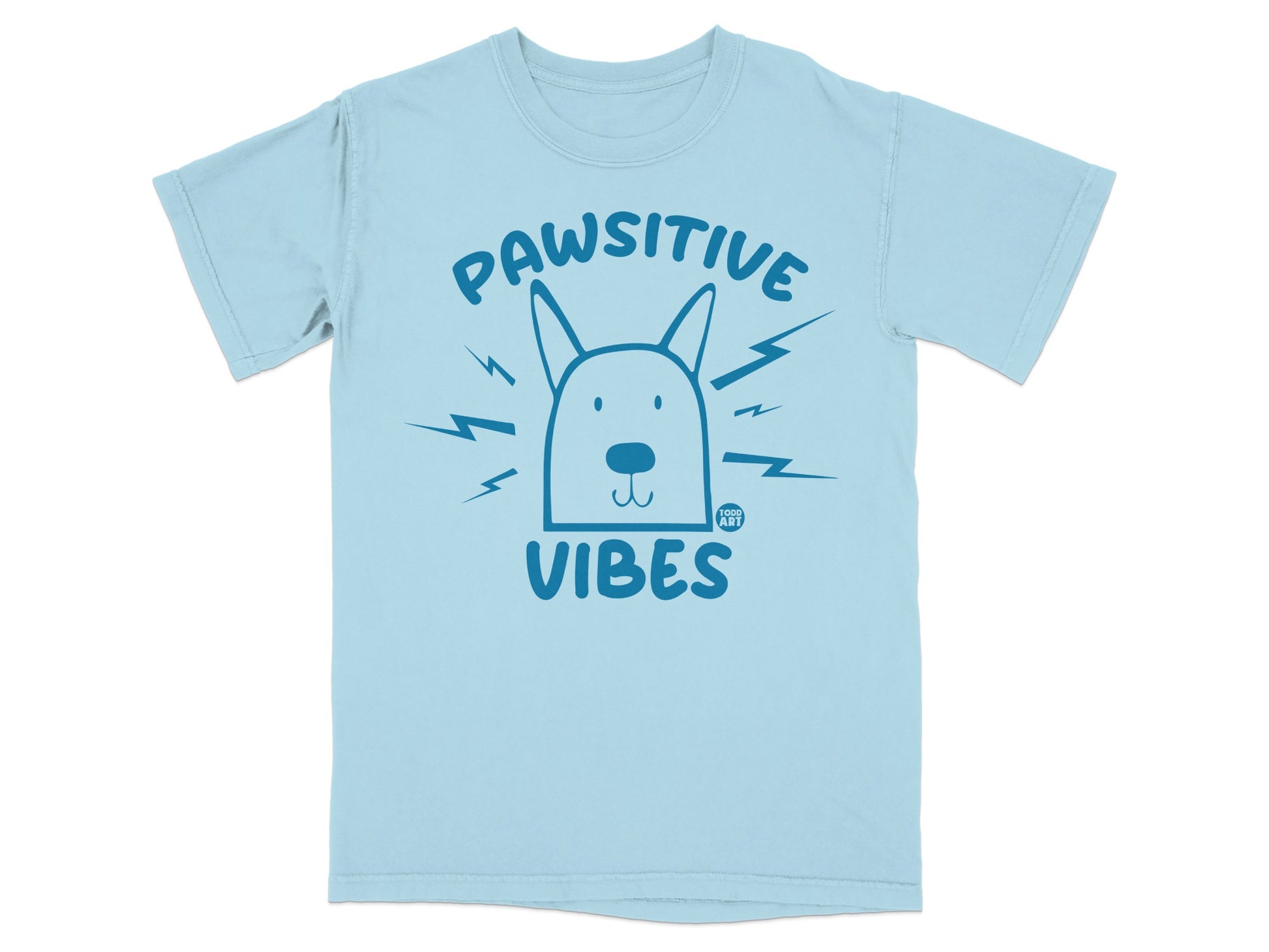 Pawsitive Vibes Graphic T-Shirt for Dog Lovers