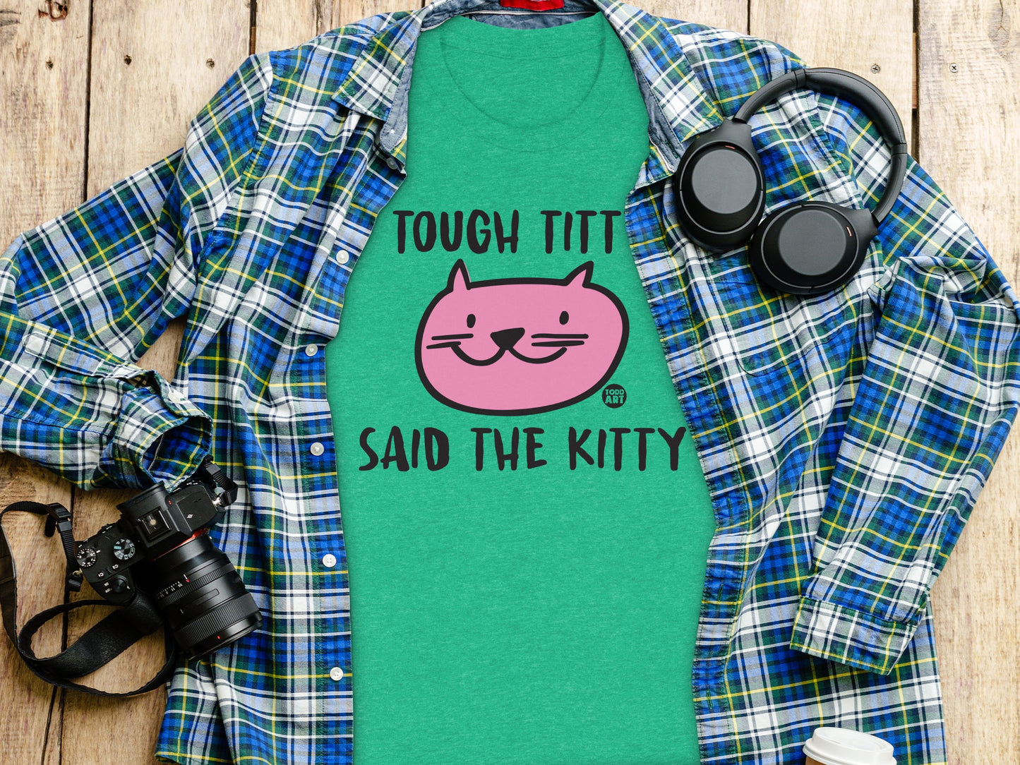 Tough Titt Said the Kitty Graphic T-shirt