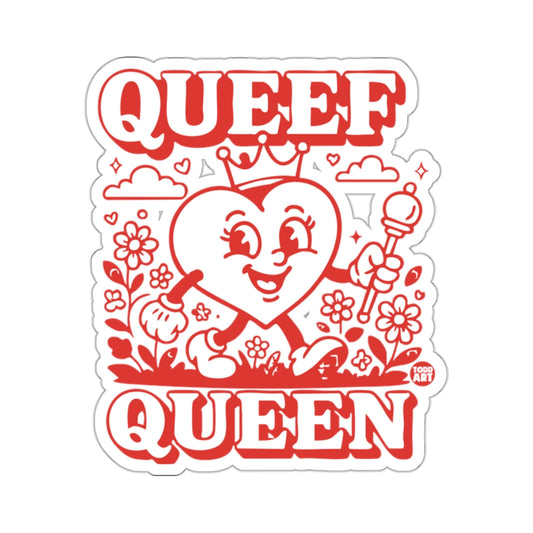 QUEEF QUEEN Heart Character Crown Scepter Flowers 