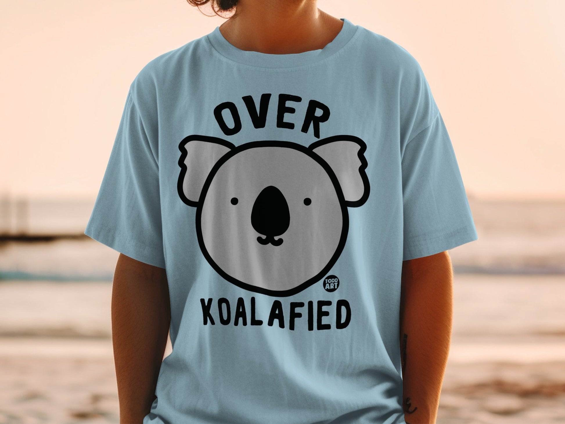 Over Koalafied Cute Koala Graphic T-Shirt