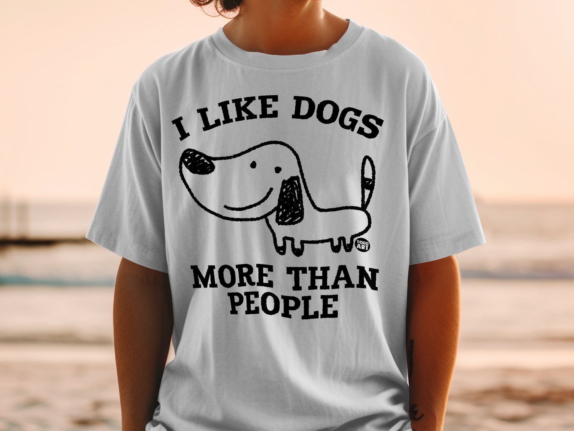 I Like Dogs More Than People Graphic T-Shirt