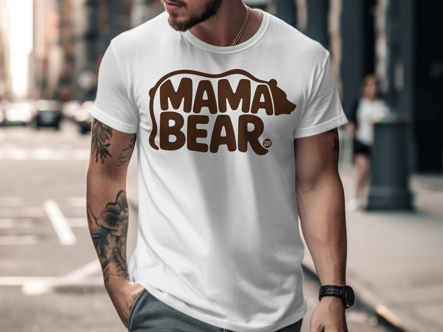 Mama Bear Printed Graphic Tee for Everyday Casual Wear