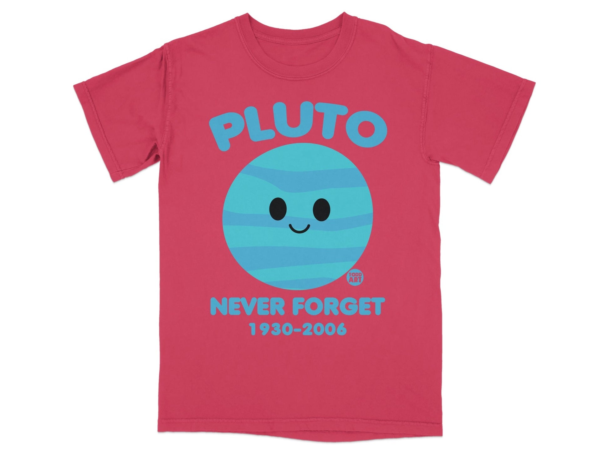 Pluto Never Forget 1930-2006 Fun Graphic T-Shirt