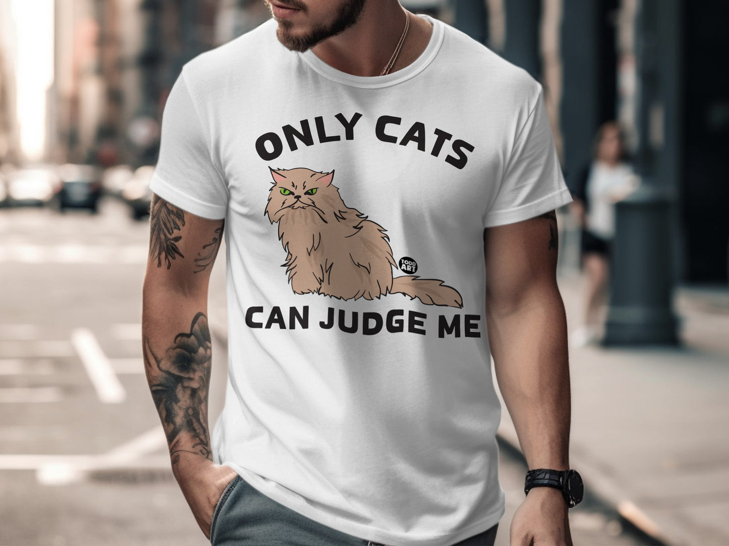 Only Cats Can Judge Me Funny Graphic T-Shirt