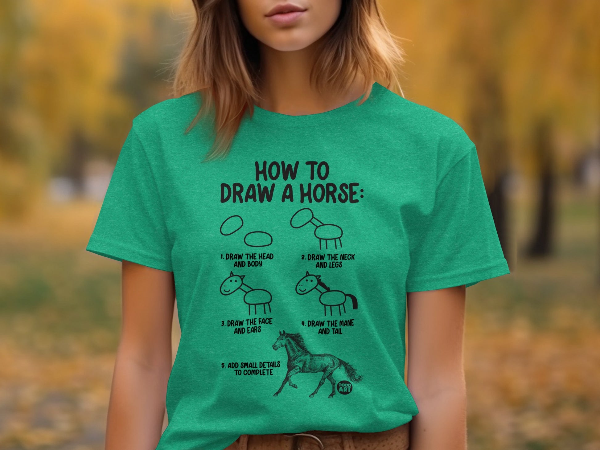 How to Draw a Horse Funny Graphic T-Shirt product