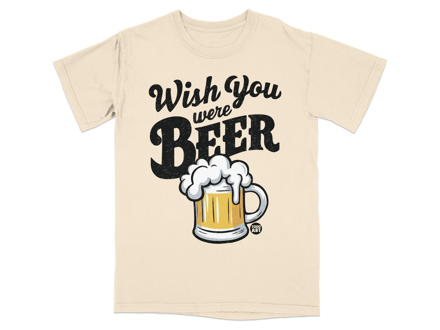 Wish You Were Beer Graphic T-Shirt Casual Wear